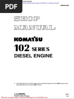 Komatsu Engine Saa6d102e 2 Workshop Manuals