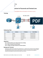 26.1.3 Lab - Configure Protections For Passwords and Terminal Lines - ILM