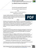 Contestación y Adhesión Al Recurso de Apelación 454