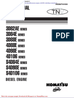 Komatsu Engine s4d106 Workshop Manuals 2