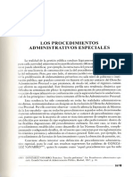 Procedimientos Administrativos Especiales Comentarios A La Ley de Procedimiento Administrativo General Juan Carlos Morón