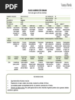 PLAN DE ALIMENTACIÓN SEMANAL - Dayanne Ponce