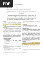 E 643-84 - E517-00 - Standard Test Method For Ball Punch Test