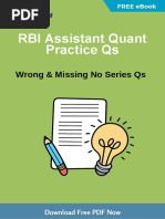 RBI Assistant Quant Qs