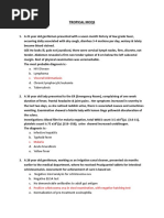 Tropical MCQS: C. Visceral Leishmaniasis