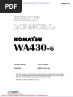 Komatsu Wa430 6h Shop Manual