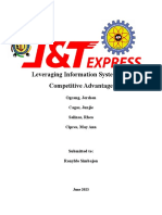 J&T Express Leveraging Information Systems For Competitive Advantage