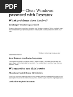 Rescatux Windows Password