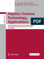 Haptics: Science, Technology, Applications