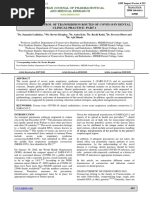 Review On Control of Transmission Routes of Covid 19 in Dental Clinical Practice-Part 1