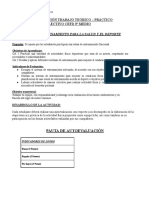 Autoevaluación Trabajo Teórico - Práctico Cefd 3° Medio