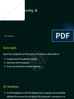 Logical Addressing & Subnetting: Chapter - 3