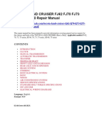 000 Toyota Land Cruiser Fj62 Fj70 Fj73 Fj75 BJ Hj60 Repair Manual