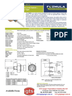 S285 Fozmula Capacitance Coolant Level Switch Data JP 24 Nov 15 3.1 Rev 2