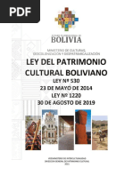 2019 - Ley 530 - 1220 de Patrimonio Cultural