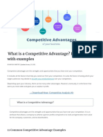 What Is A Competitive Advantage Explained With Examples