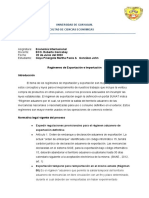 RRegímenes de Exportación e Importación