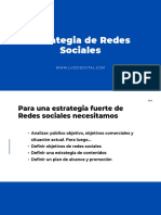 Estrategia y Plan de Redes Sociales