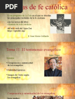 Tema 11. El Testimonio Evangélico