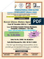 18th KCM BELOW 1600 FIDE TMT 29DEC 1JAN2023