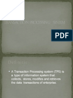 Unit I 8. Transaction Processing System