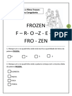 Sequência Didática - Frozen - Português - Matemática e Educação Religiosa