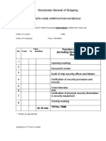 Isps MMD Checklist