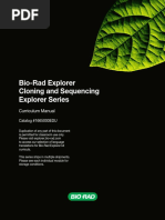 Bio-Rad Explorer Cloning and Sequencing Explorer Series: Curriculum Manual