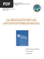 La Educación en Los Antiguos Pueblos Mayas