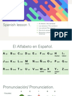 Spanish Class 1