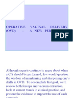 Operative Vaginal Delivery (Ovd)