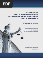 SupremaCorte El Servicio de La Administracion de Justicia en El Contexto de La Pandemia 5o Informe