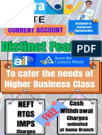 Canara Delite Current Account Product Features A CO Vijayawada Marketing Initiative