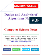 Algorithms Notes 2 - TutorialsDuniya