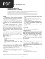 Penetration Index of Asbestos: Standard Test Method For