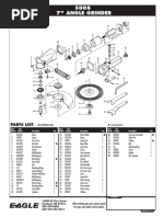 Despiece Amoladora EAGLE - 5008A N.S.700264