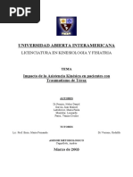 Universidad Abierta Interamericana: Licenciatura en Kinesiologia Y Fisiatria