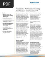 Anesthesia Professional Coding For McKesson Anesthesia Care™