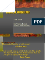 Areas of Knowledge The Arts