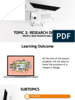 Topic 2 Research Design