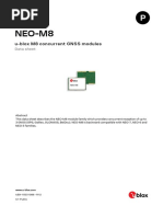 NEO M8 FW3 - DataSheet - UBX 15031086