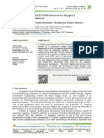 2020 Integrated ANP and TOPSIS Method For Supplier Performance Assessment