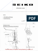 Seiko TE TF-6, - 6B Instruction Manual