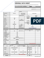 CS Form No. 212 Personal Data Sheet Revised