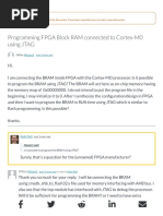 Programming FPGA Block RAM Connected To Cortex-M0 Using JTAG - Architectures and Processors Forum - Support Foru Co