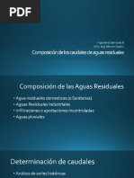 Composición de Los Caudales de Aguas Residuales