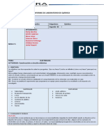 Informe Electrolisis - Quimica