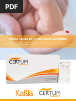 Brochure CERTUM Prueba Rápida de VIH de Cuarta Generación