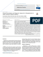 Clinical Presentation and Diagnostic Approach To Hypoglycemia in