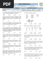 Ficha de Aprendizaje No.2 Regla de Tres Simple y Compuesta 3A